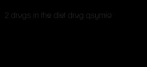 2 drugs in the diet drug qsymia