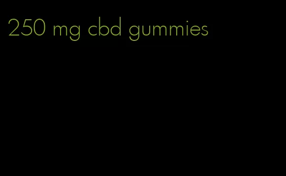 250 mg cbd gummies