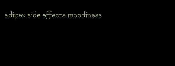 adipex side effects moodiness
