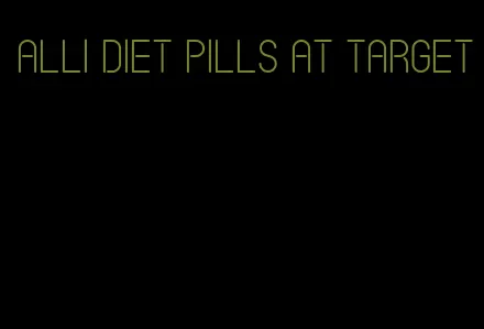 alli diet pills at target