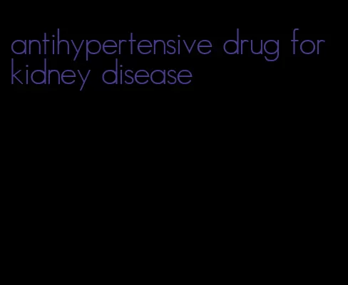 antihypertensive drug for kidney disease