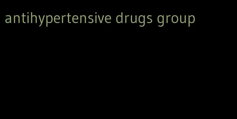 antihypertensive drugs group