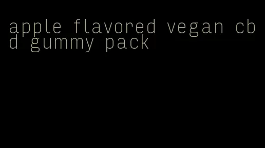apple flavored vegan cbd gummy pack