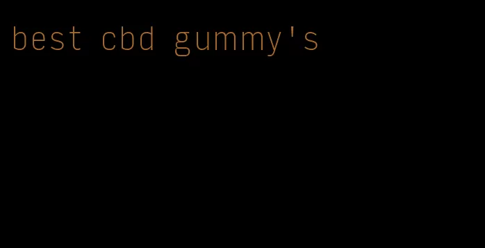 best cbd gummy's