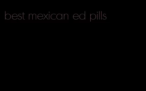 best mexican ed pills