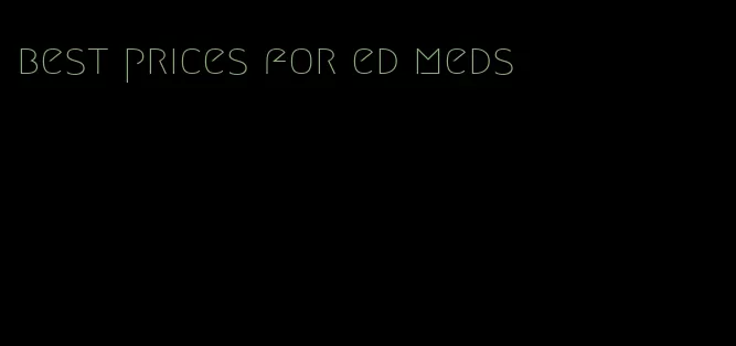 best prices for ed meds