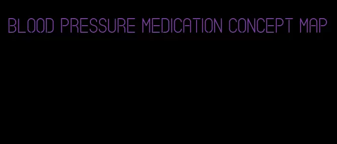blood pressure medication concept map