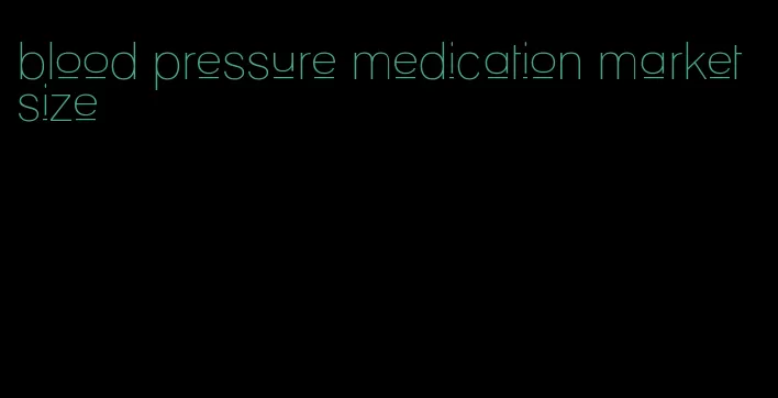 blood pressure medication market size