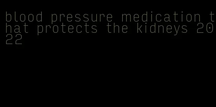 blood pressure medication that protects the kidneys 2022