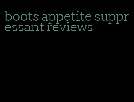 boots appetite suppressant reviews