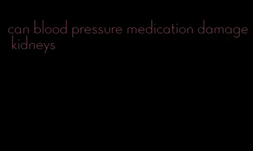 can blood pressure medication damage kidneys