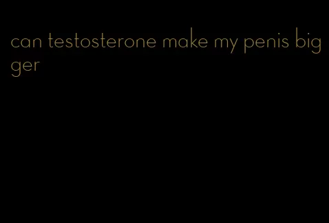 can testosterone make my penis bigger