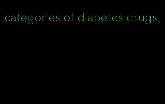 categories of diabetes drugs