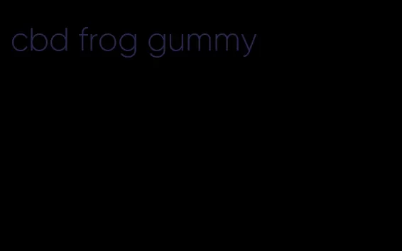cbd frog gummy