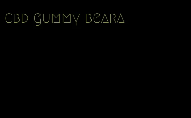 cbd gummy beara