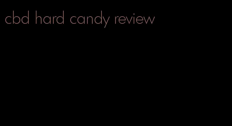 cbd hard candy review