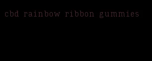 cbd rainbow ribbon gummies