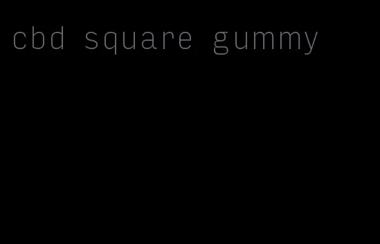cbd square gummy