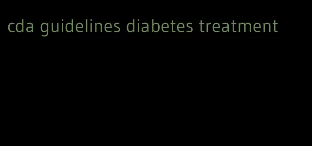 cda guidelines diabetes treatment