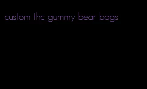 custom thc gummy bear bags