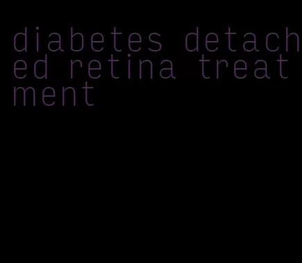diabetes detached retina treatment