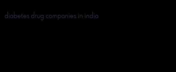 diabetes drug companies in india