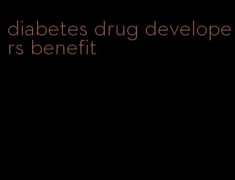 diabetes drug developers benefit