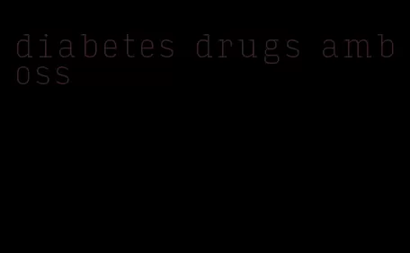 diabetes drugs amboss