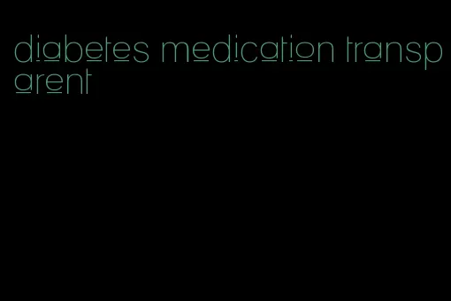 diabetes medication transparent