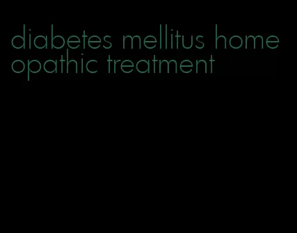 diabetes mellitus homeopathic treatment