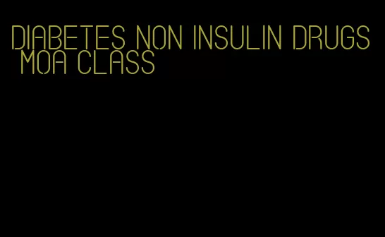diabetes non insulin drugs moa class