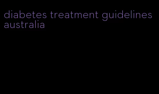 diabetes treatment guidelines australia