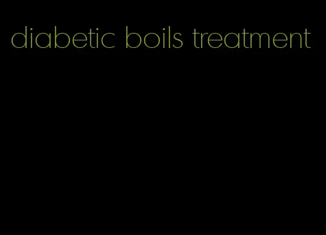 diabetic boils treatment