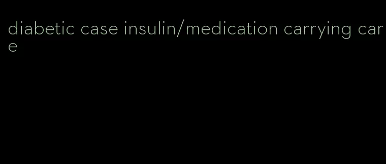 diabetic case insulin/medication carrying care