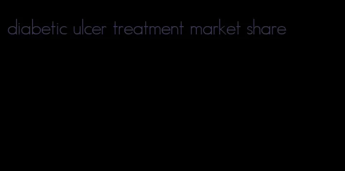 diabetic ulcer treatment market share
