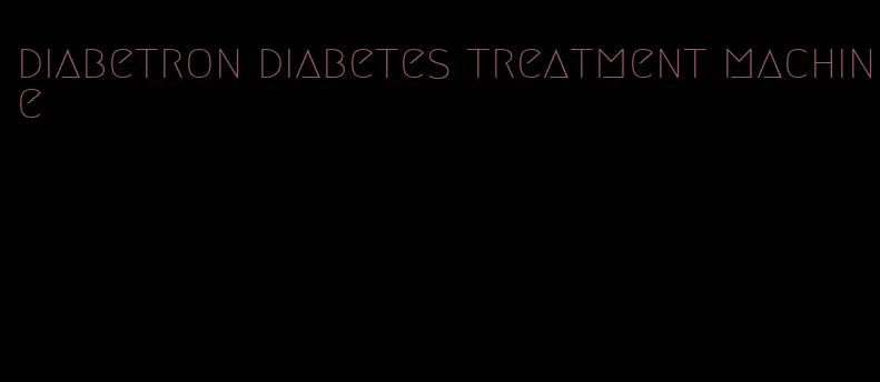diabetron diabetes treatment machine