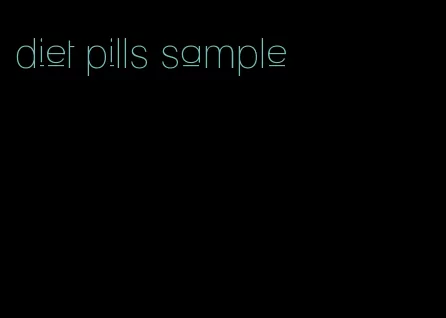 diet pills sample