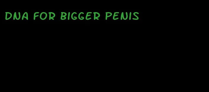 dna for bigger penis