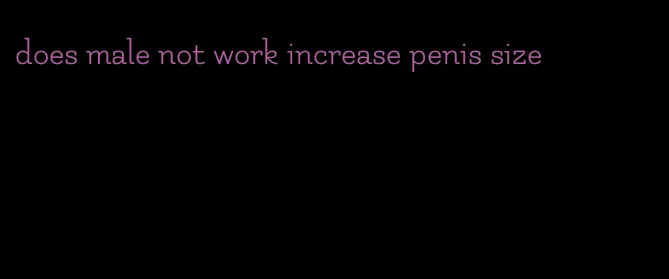 does male not work increase penis size