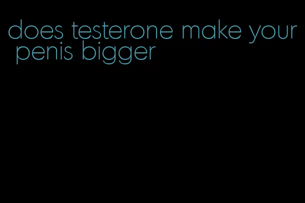 does testerone make your penis bigger