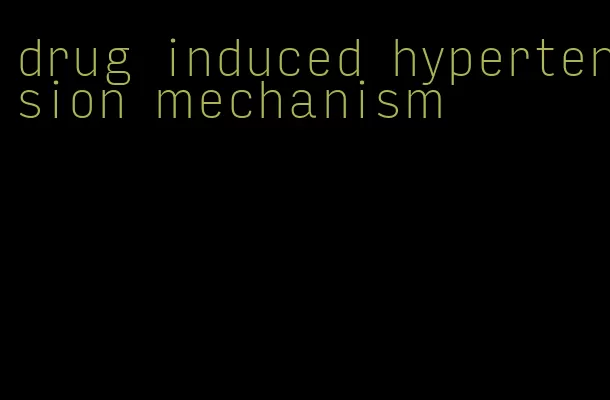 drug induced hypertension mechanism