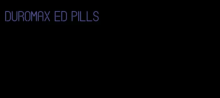 duromax ed pills