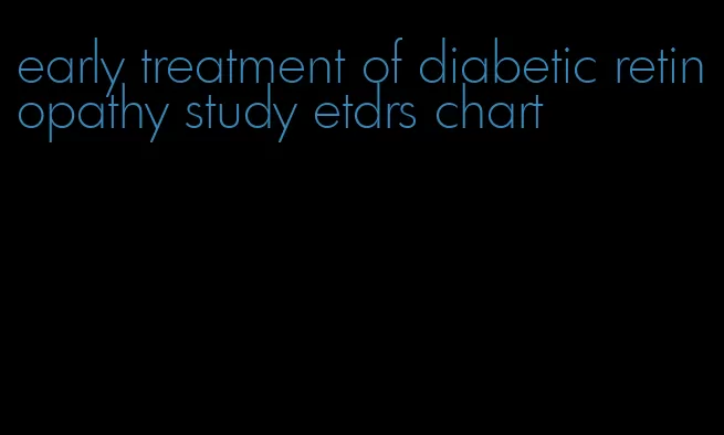 early treatment of diabetic retinopathy study etdrs chart