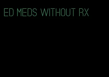ed meds without rx