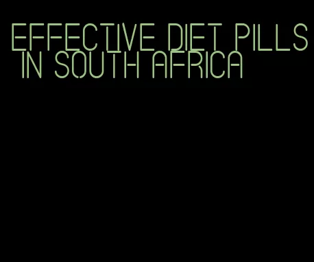 effective diet pills in south africa