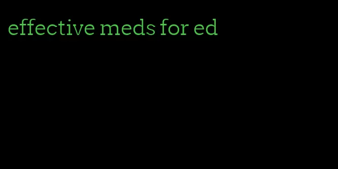 effective meds for ed