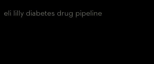 eli lilly diabetes drug pipeline