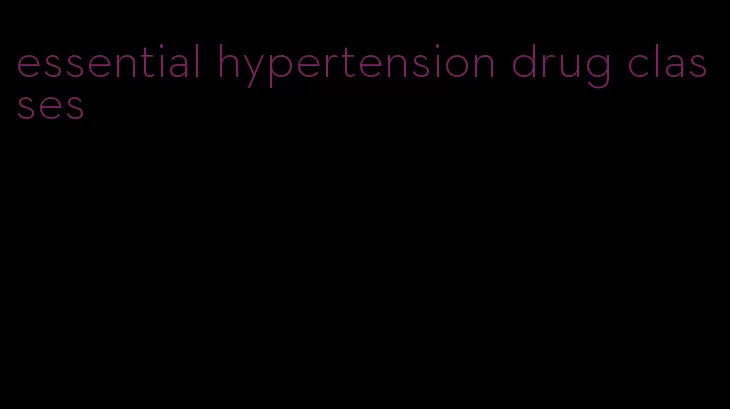 essential hypertension drug classes