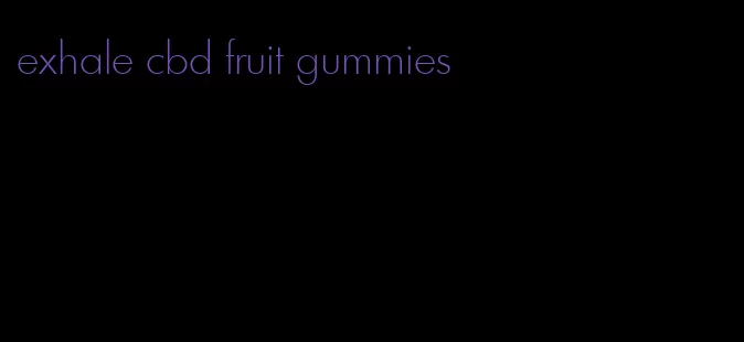 exhale cbd fruit gummies