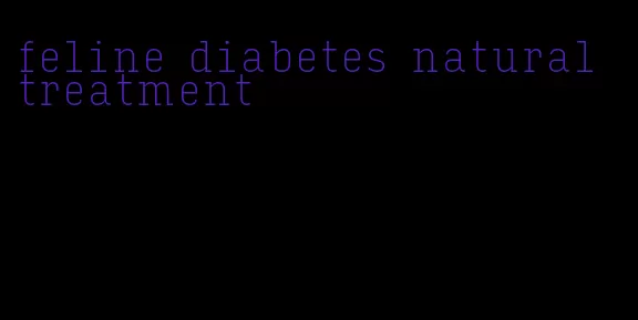 feline diabetes natural treatment